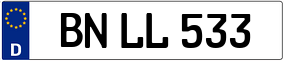 Trailer License Plate